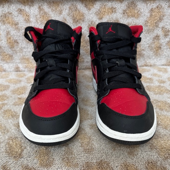Nike Other - Kids Nike Air Jordon Black and Red High-Top Sneakers